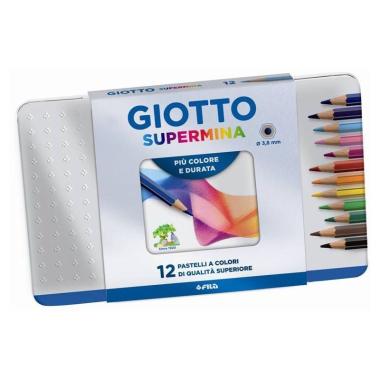 Giotto supermina  scatola metallo 12 pz