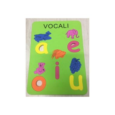 Puzzle didattico vocali