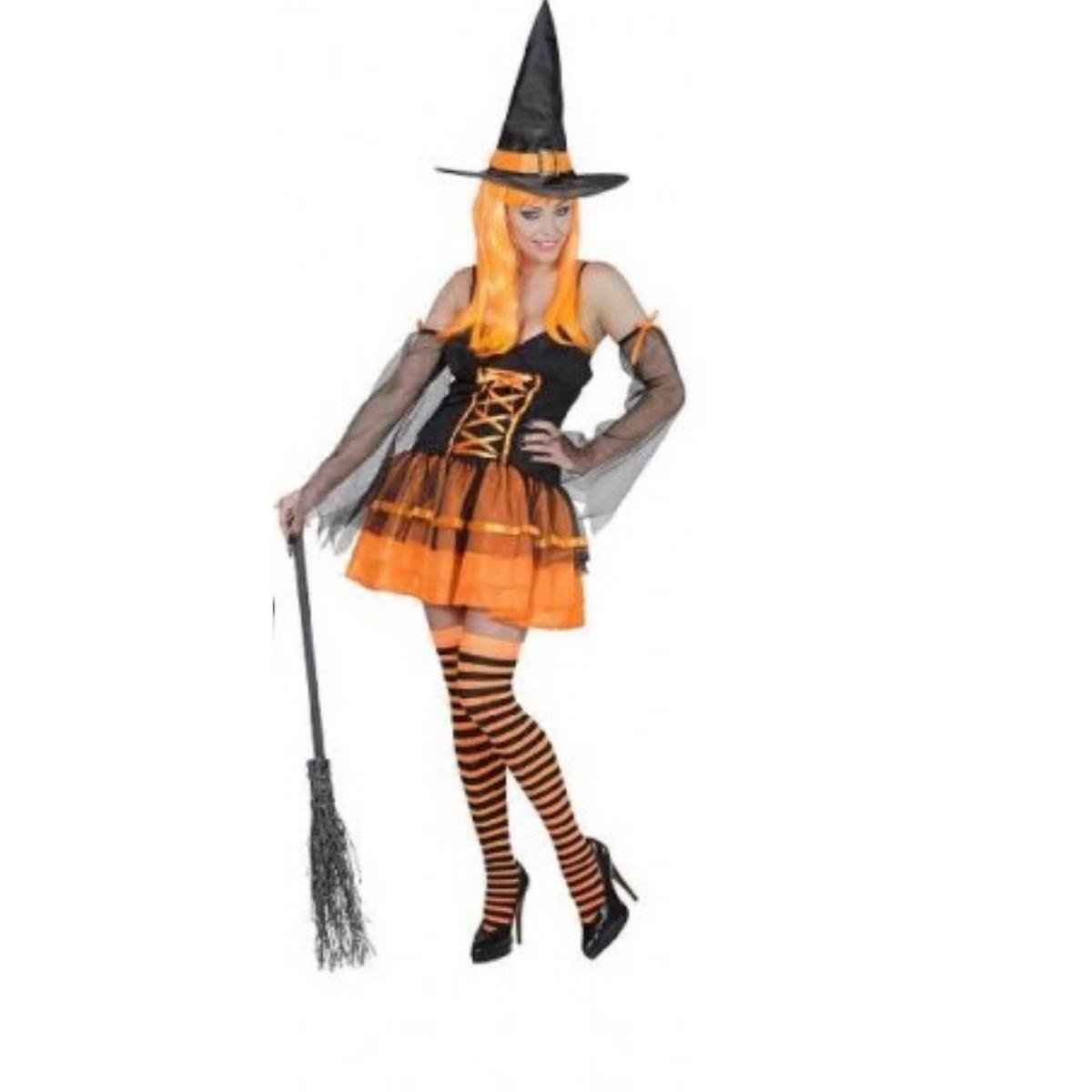 Vestito strega con bracciali con veli