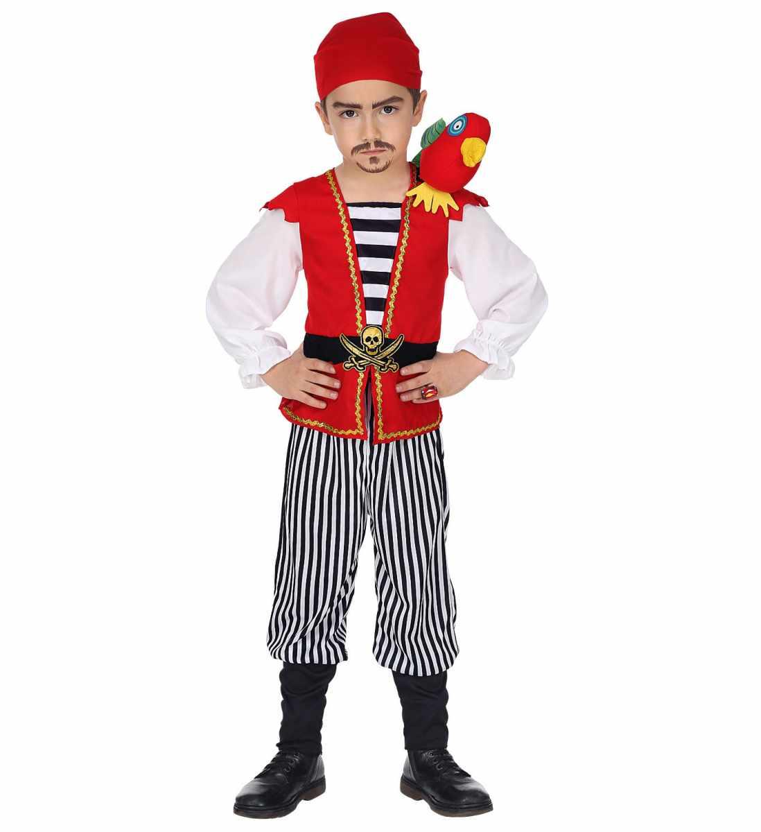 Costume bambino pirata  con pappagallo