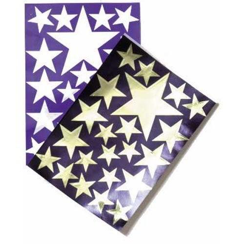 Stelle adesive due fogli oro