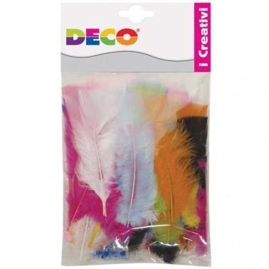 Piume colorate busta gr. 10