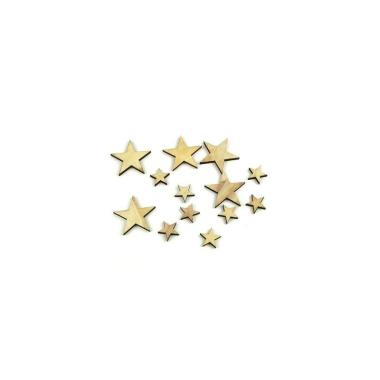 Stella in legno di betulla da 15 a 25mm conf. 12pz