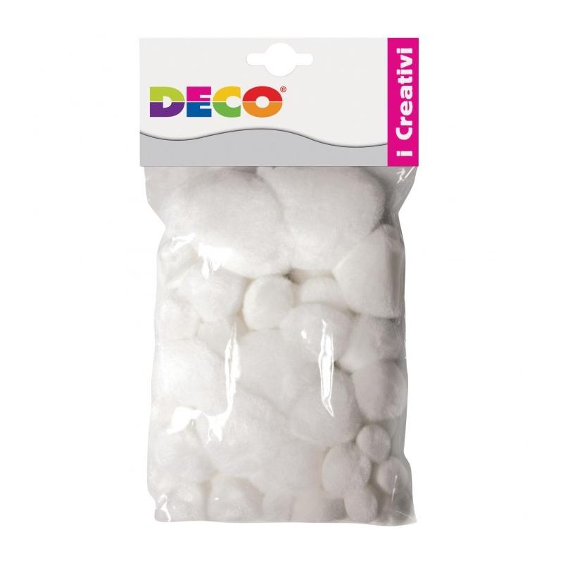 Pompons bianchi busta 40pz