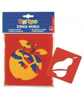 Set 6 stencil frutta