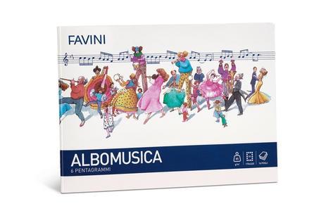 ALBUM MUSICA 6PENTAGRAMMI 16FG 80gr FAVINI
