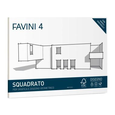 Album da disegno 220 gr favini 4 24x33 cm liscio riquadrato