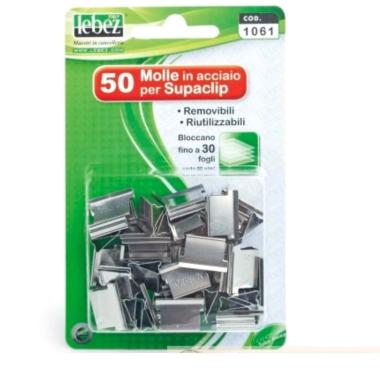 Molle in acciaio per supaclip lebez 50pz
