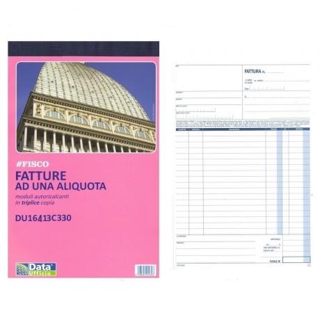 Fatture 1 aliquota triplice copia