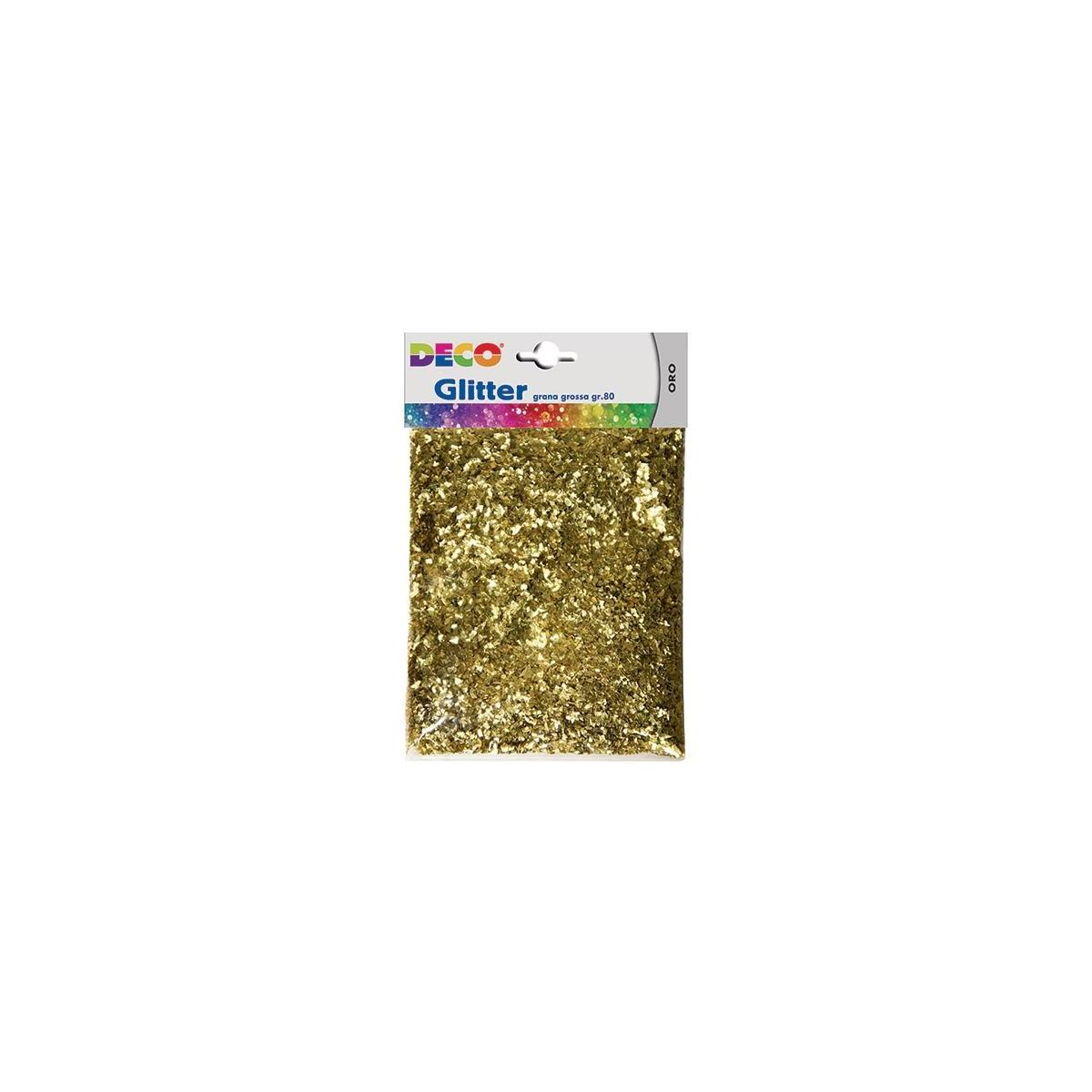 Glitter oro grana grossa 80gr.
