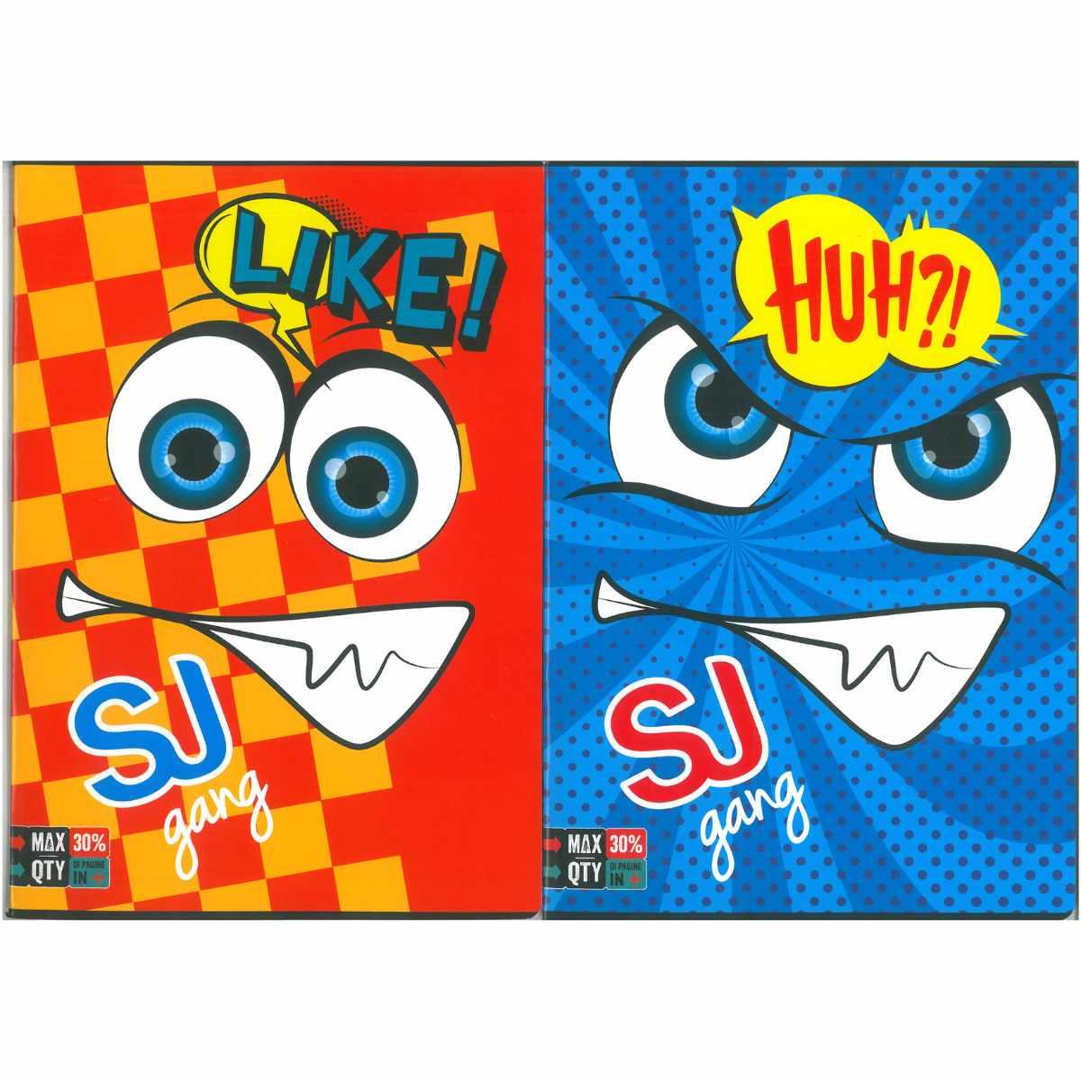 Maxi quaderno facce sj boy rigo c