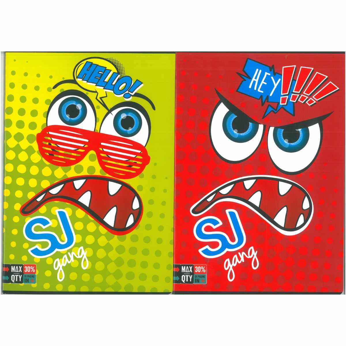 Maxi quaderno facce sj boy rigo c