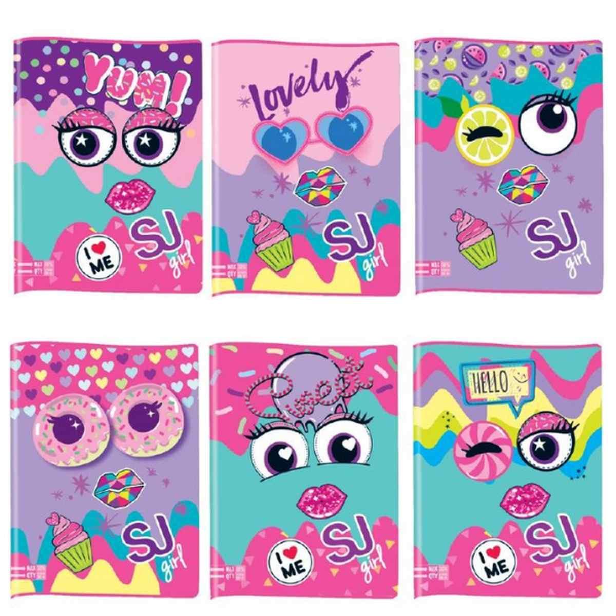Maxi quaderno sj facce girl a