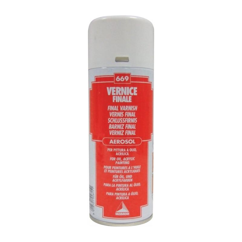Maimeri 400ml vernice finale spray x pittura a olio e acrilica