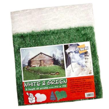 Set vivelle white & green 2fogli 70x70