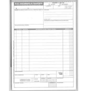 Documento di trasporto 2 copie