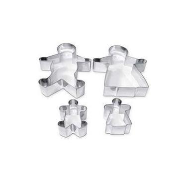 Stampini acciaio set 4 pz famiglia