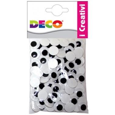 Occhi mobili adesivi 100 pz 20mm