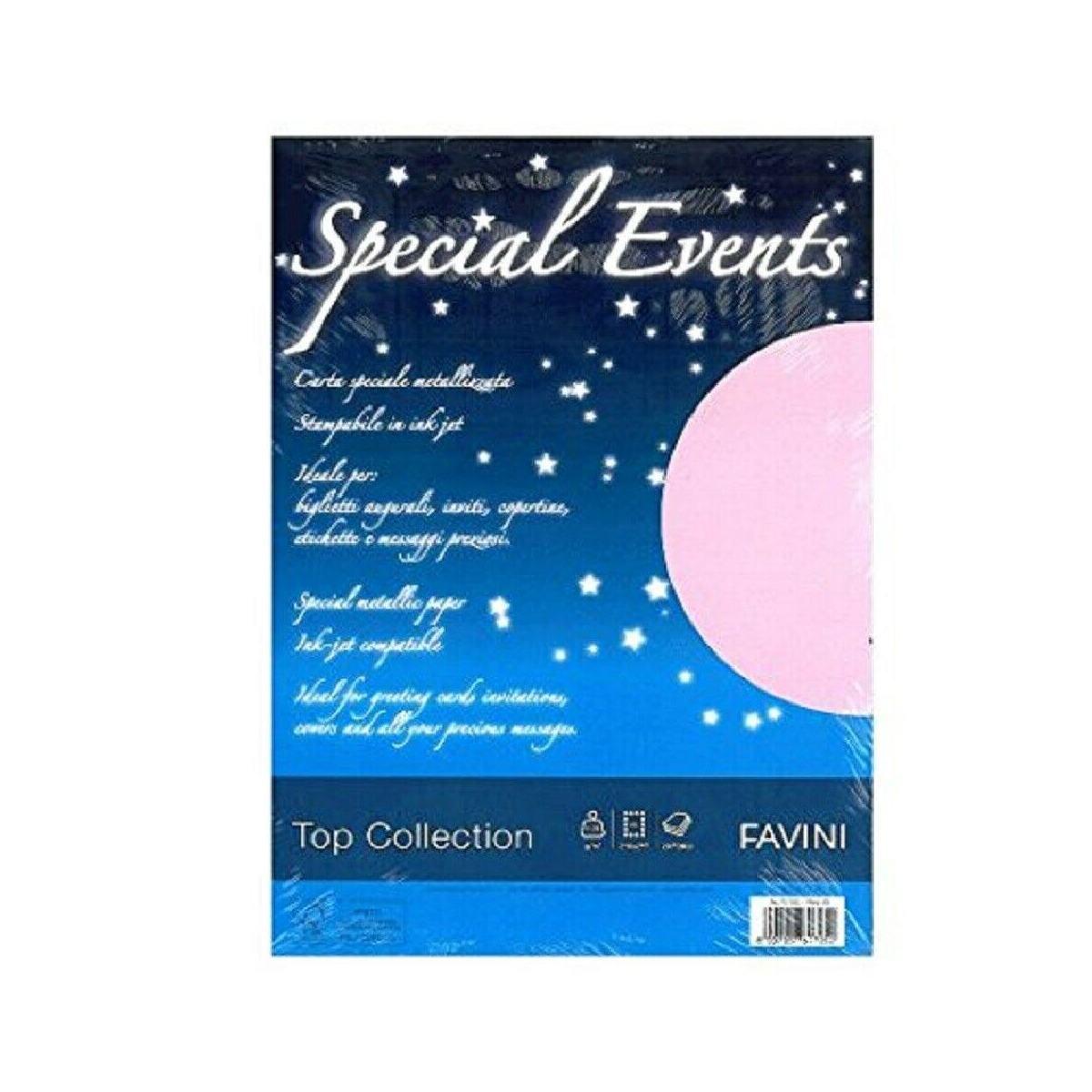 20 fogli a4 linea special events 120gr pink 05