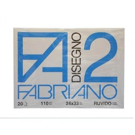 Blocco f2 24x33 ruvido 20 fogli