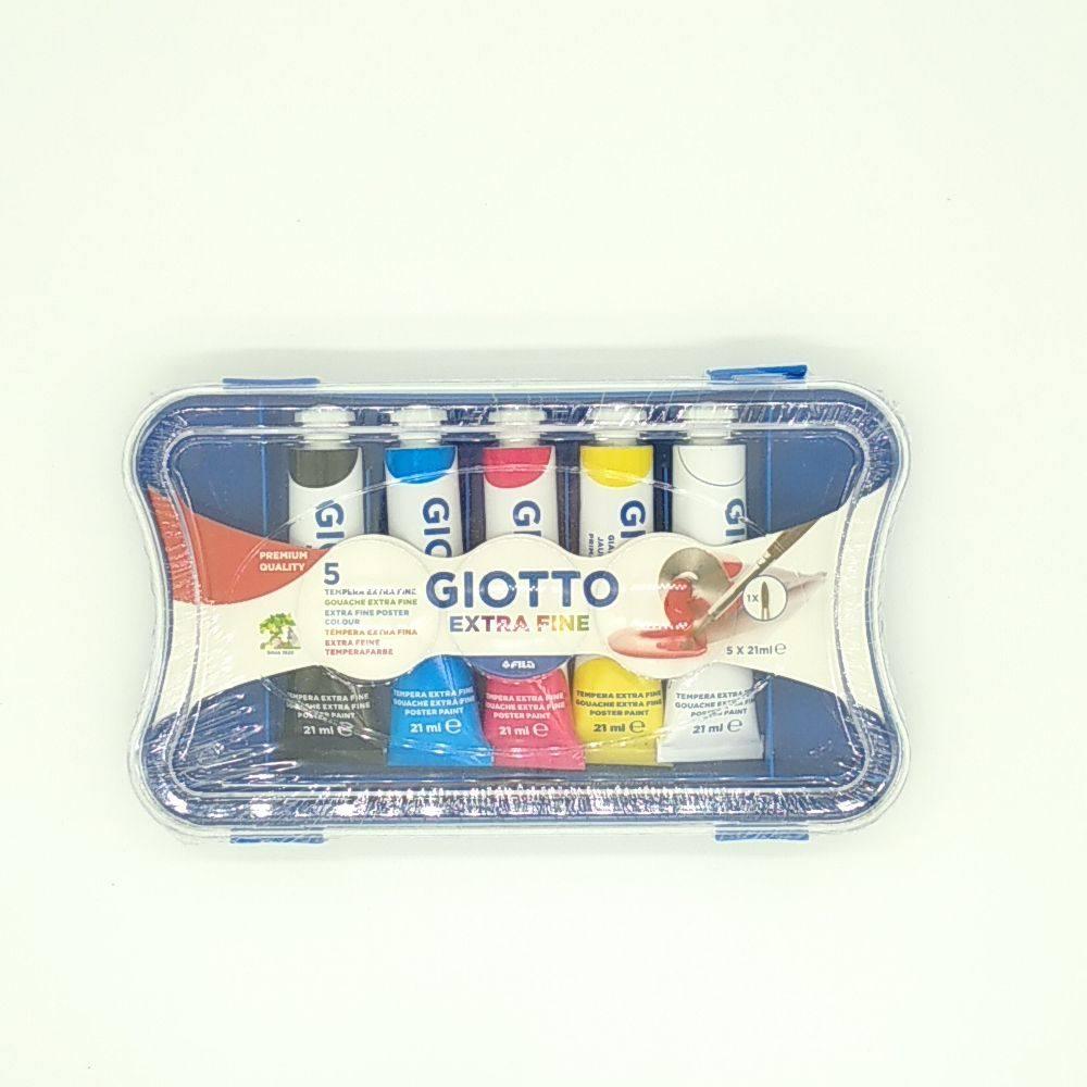 COLORI TEMPERA GIOTTO 5 TUBI 21ml