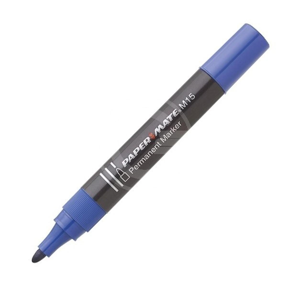Pennarello marker permanente m15 p. tonda blu
