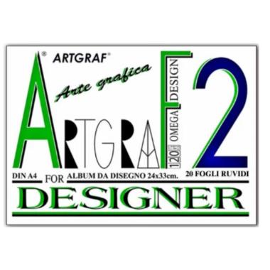 Artgraf album ruvido f2 24x33 fg 20 120gr/mq