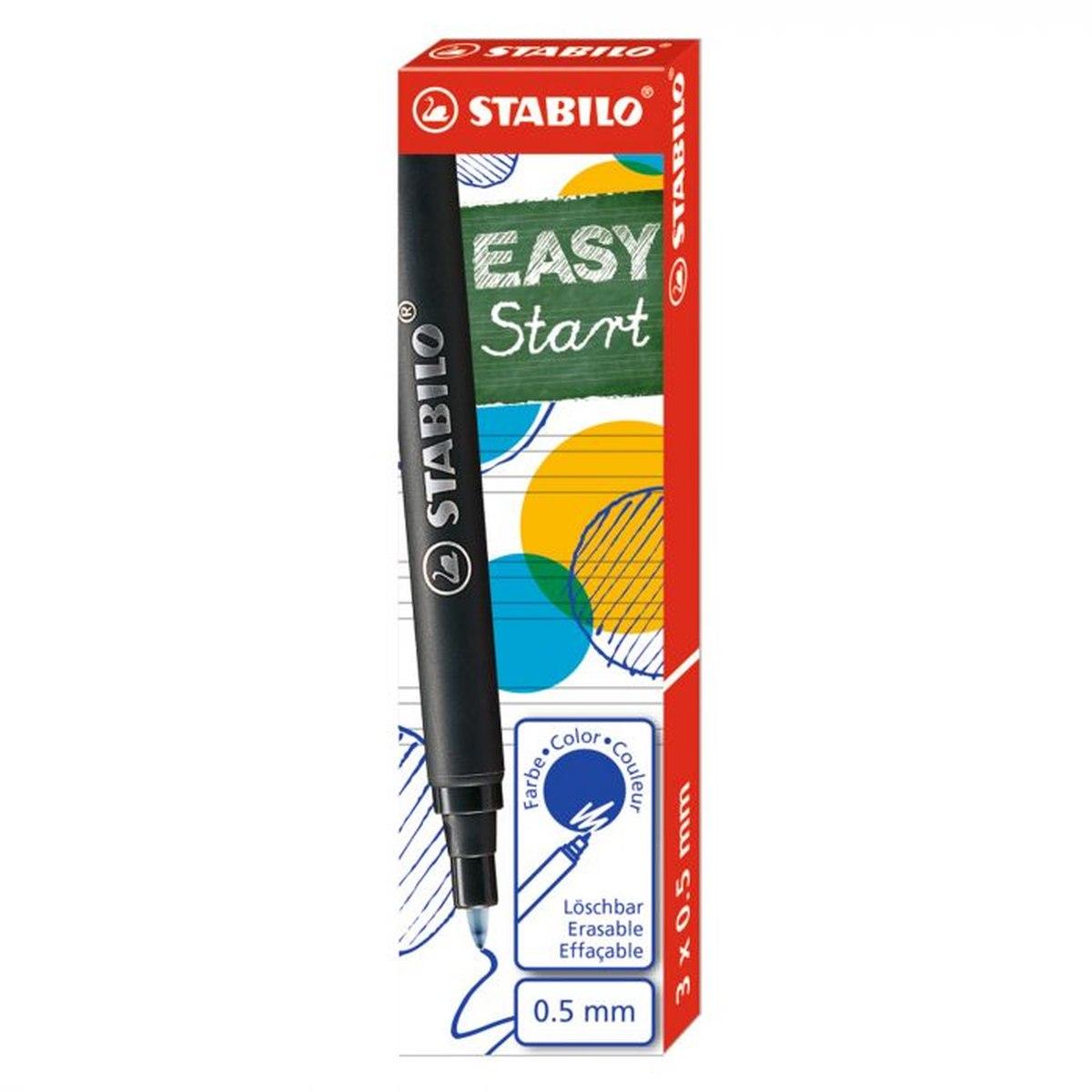 Ricambio refill stabilo easy original blu 3pz