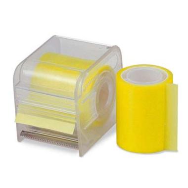 MEMOGRAPH ADESIVO TRASPARENTE GIALLO 50mmx10m + DISPENSER
