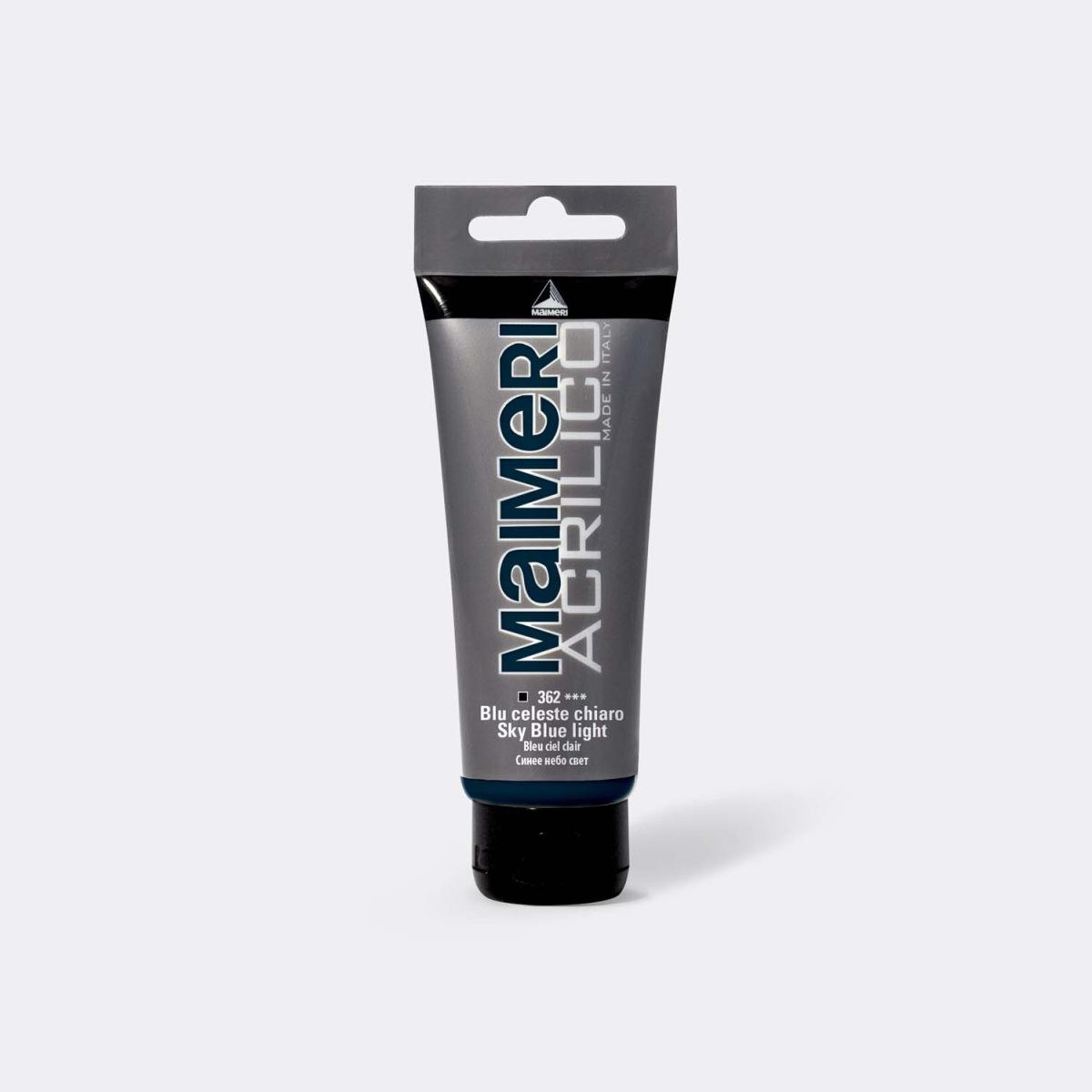 Maimeri acrilico 75ml blu celeste chiaro 362