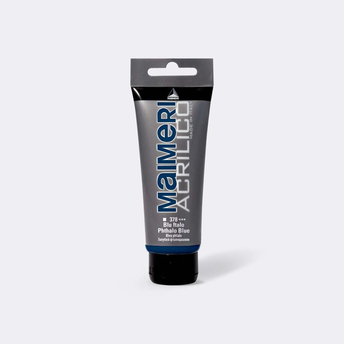 Maimeri acrilico 75ml blu ftalo 378