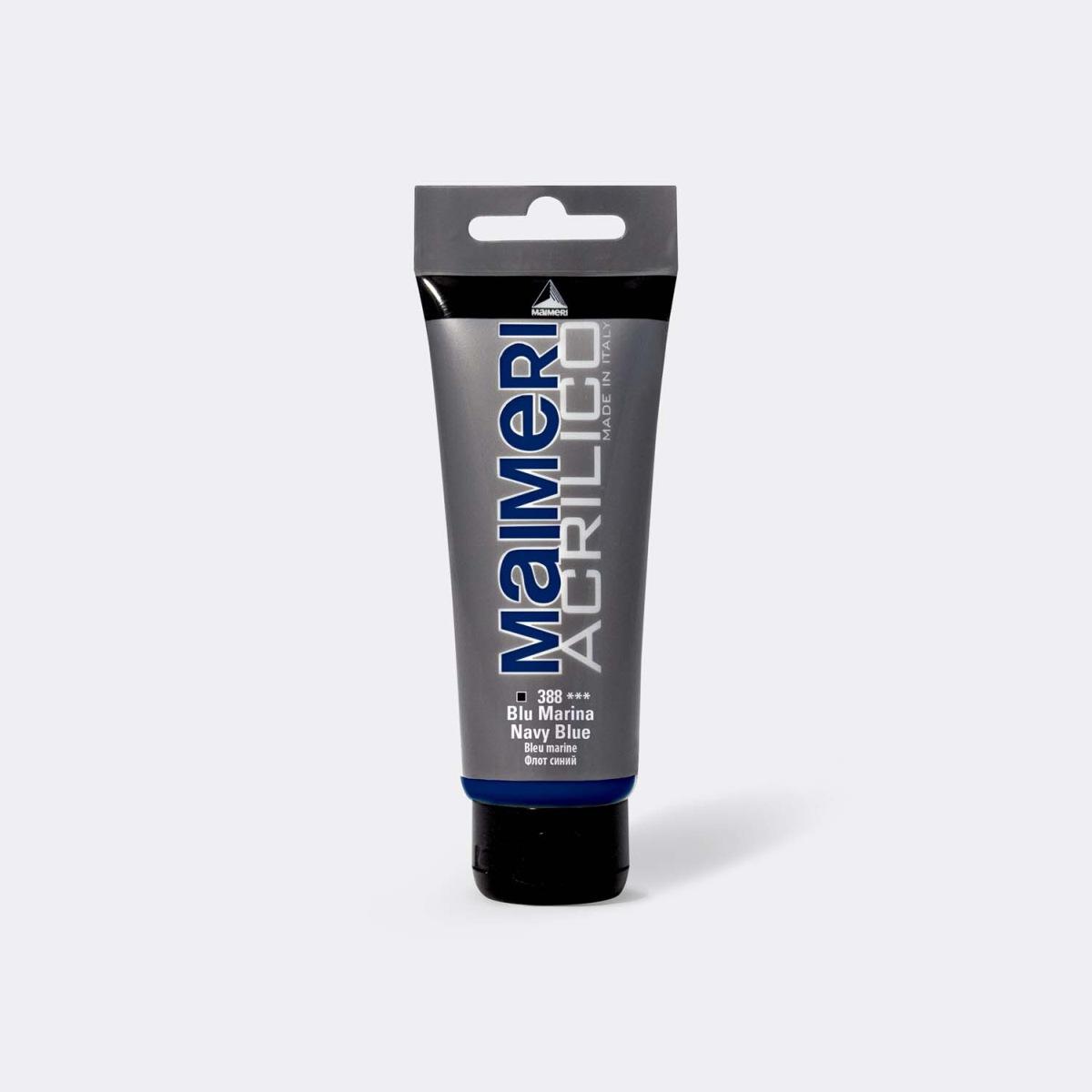 Maimeri acrilico 75ml blu marina 388