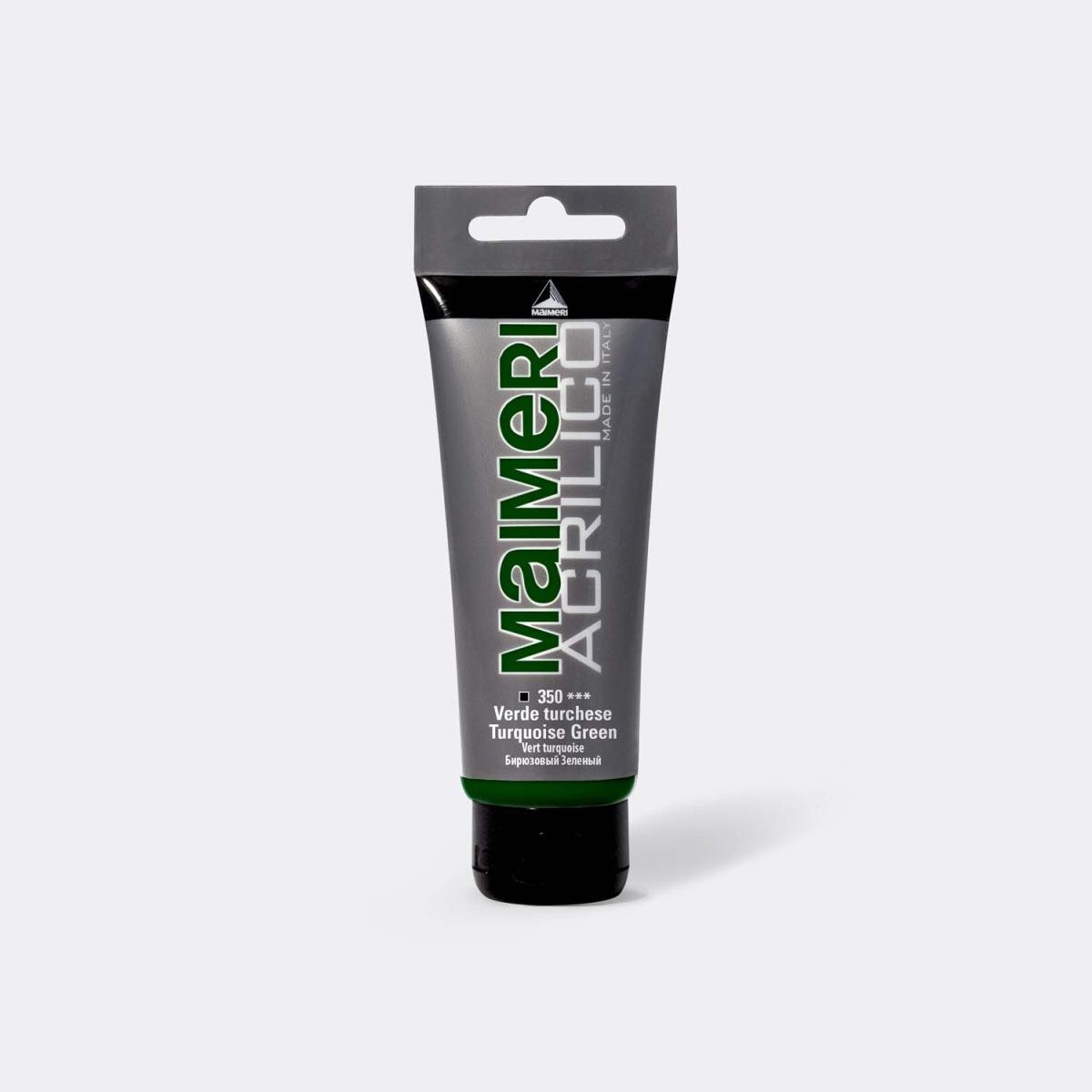 Maimeri acrilico 75ml verde permanente scuro 340