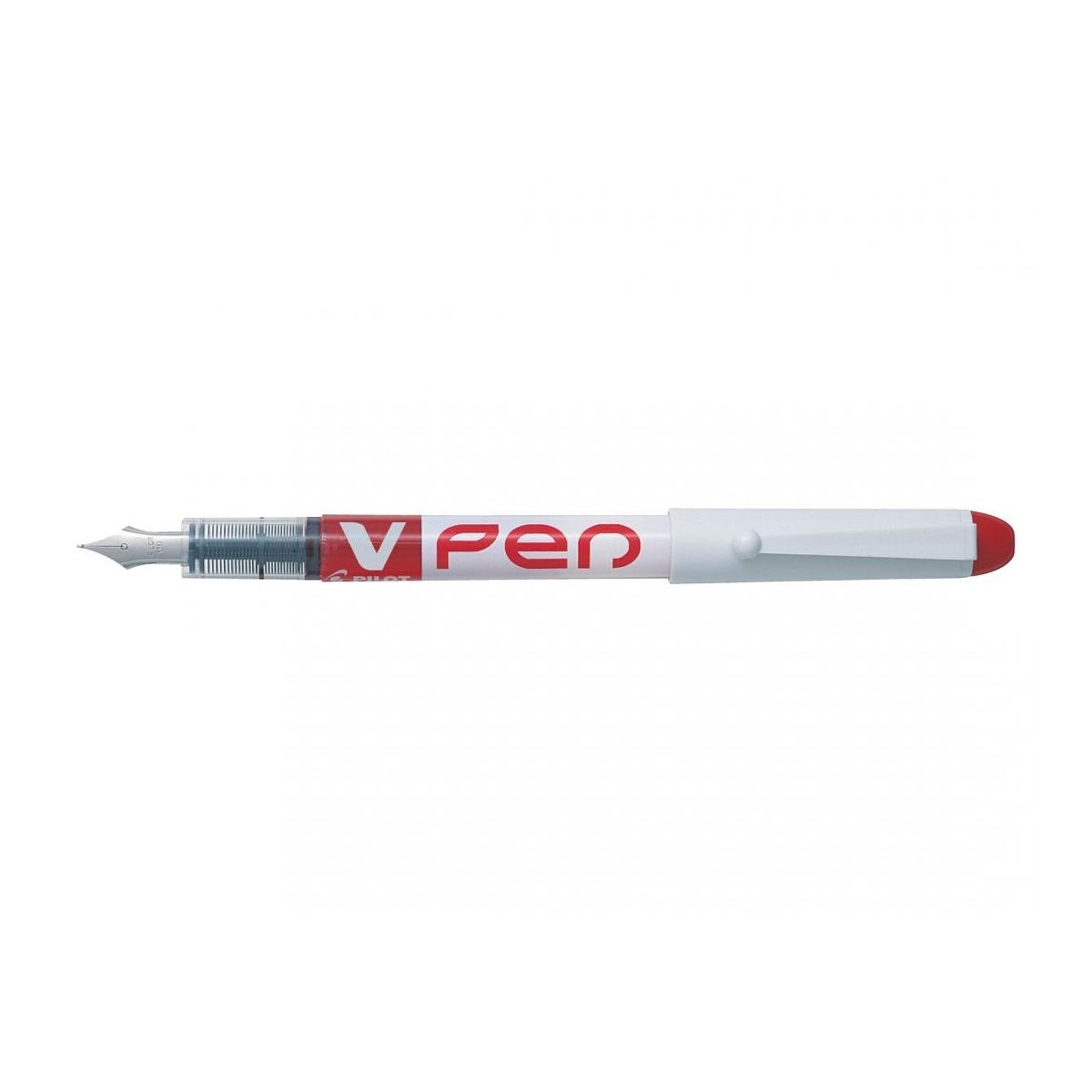 Pilot v pen penna stilografica rossa