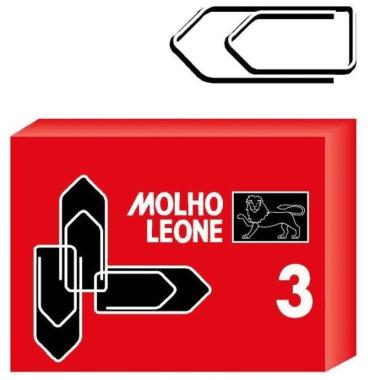 Fermagli n 3 molho leone scatola  100 pezzi