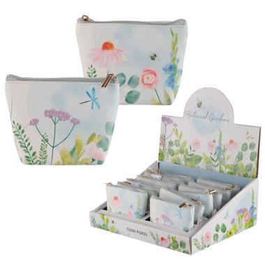 Portamonete con cerniera in pvc giardino botanico