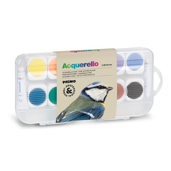 Hobby professional pastiglie 12 acquarelli fino in godet removibili