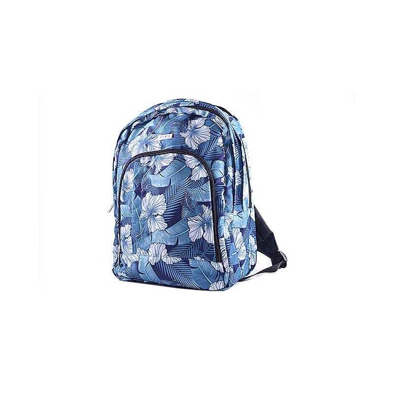 Zaino organizzato allover ibiscus comix