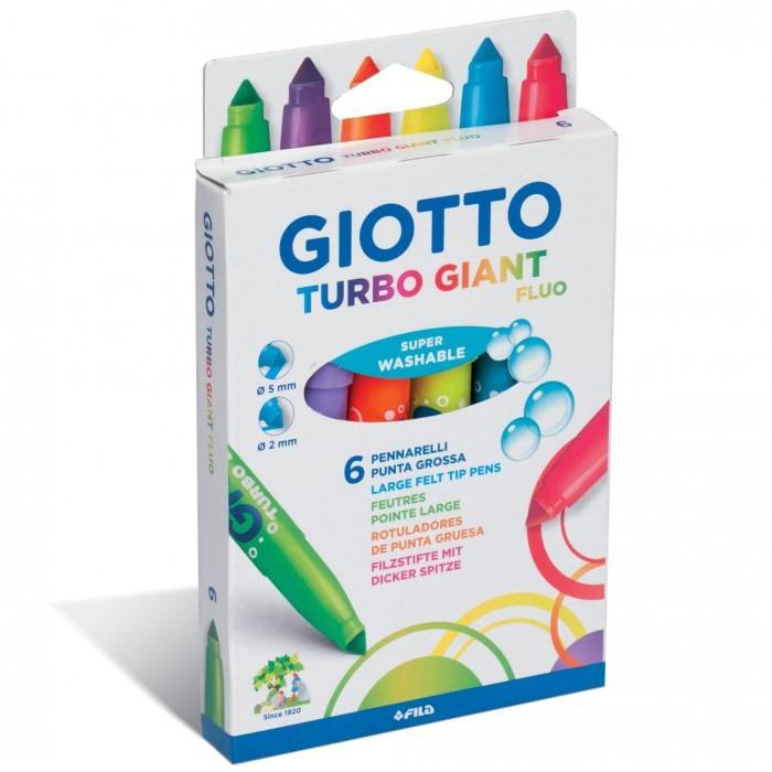 Giotto 6 pennarelli  turbo giant fluo