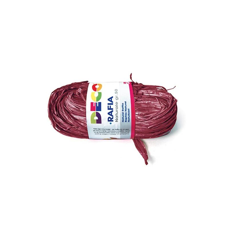 Rafia bordeaux in pacchetto 50gr