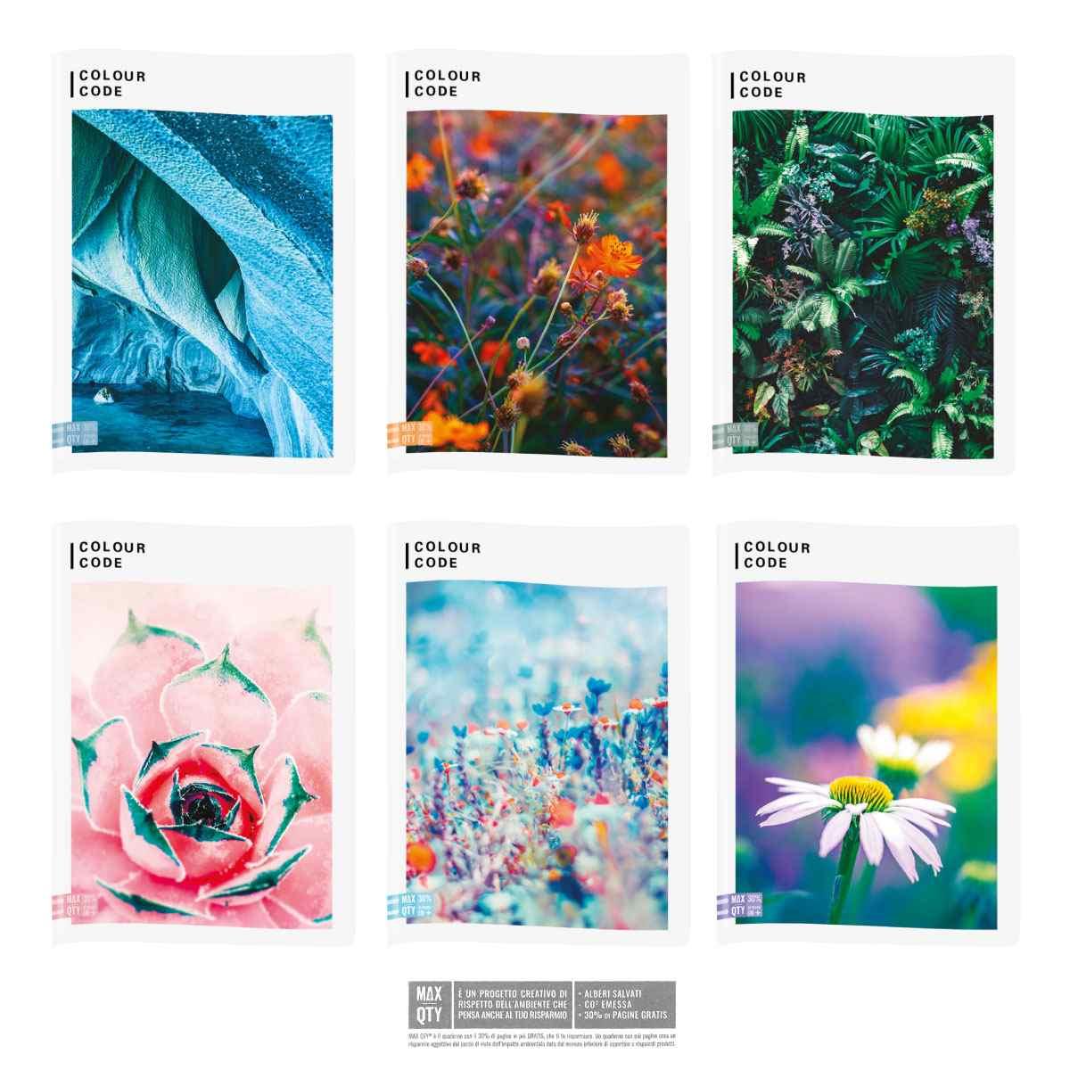 Maxi quaderno pm colour code nature snapshot