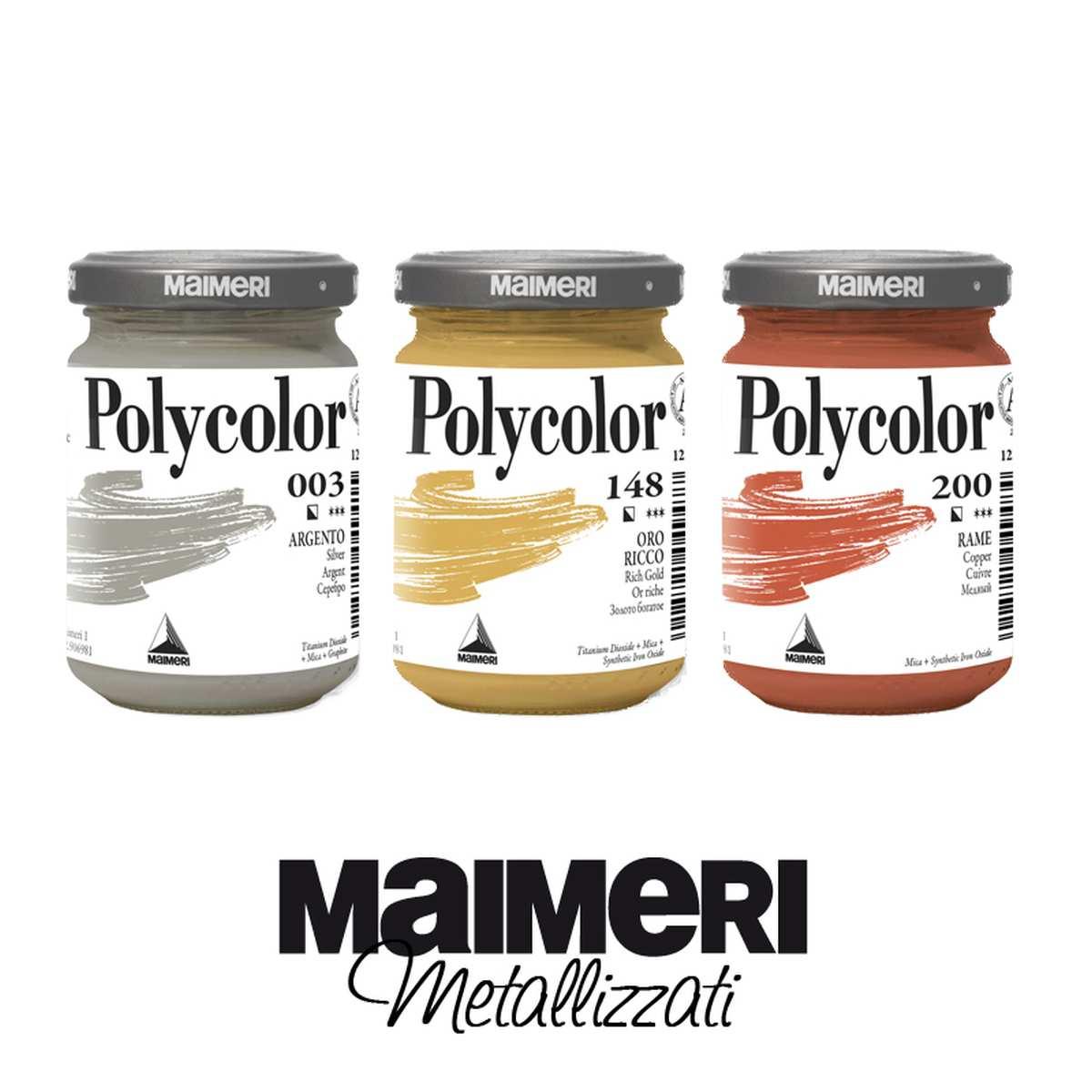 Colori vinilici fini maimeri polycor 140ml metal