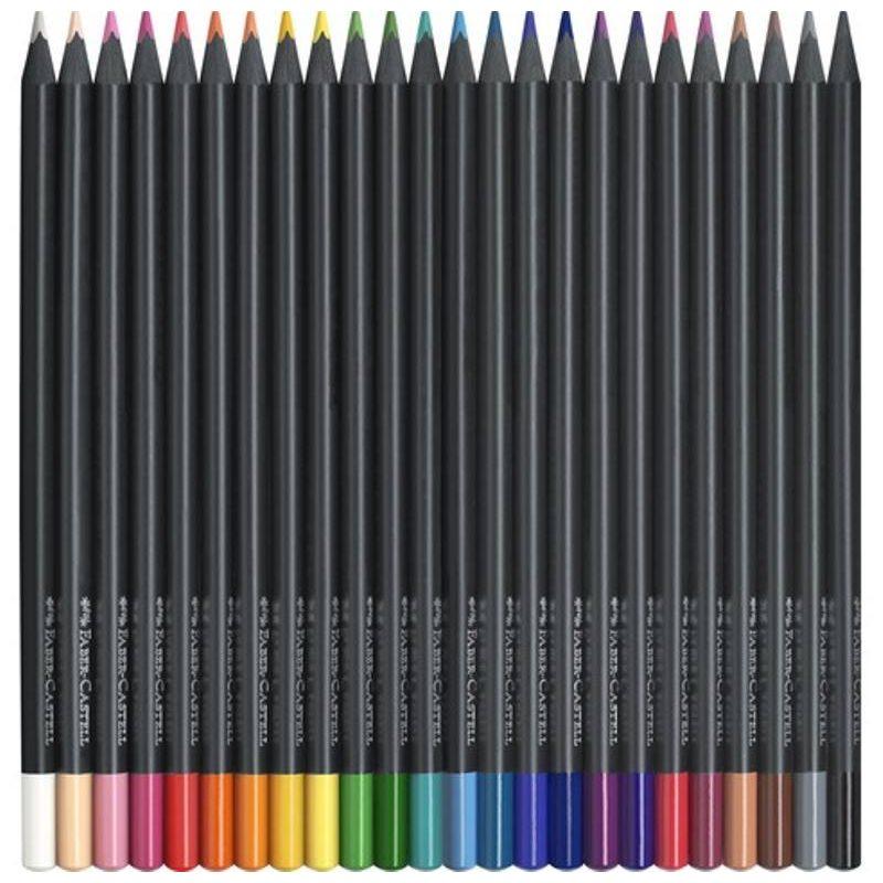 Matite colorate black edition faber-castell astuccio 24 pezzi