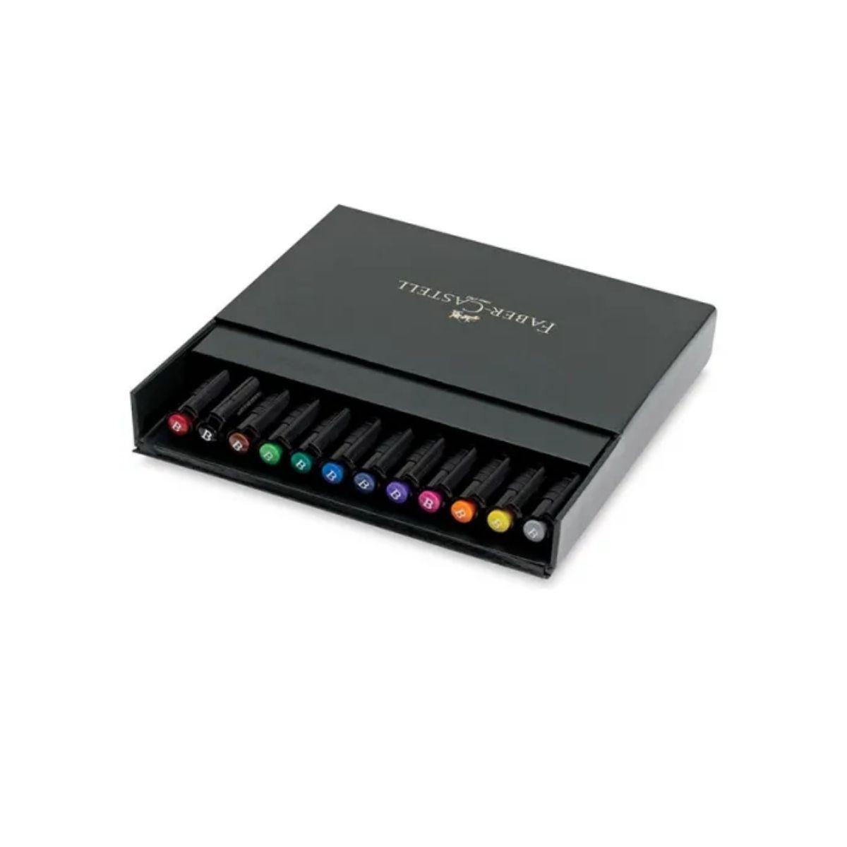 Gift box in simil pelle pitt artist pen con 12 colori
