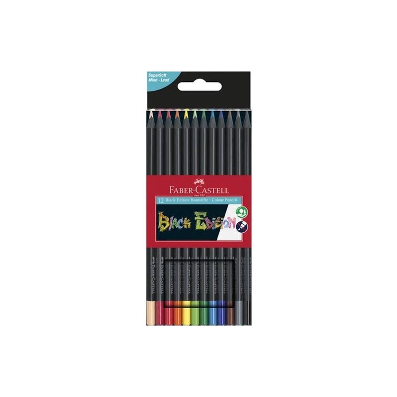 Matite colorate black edition astuccio 12 pezzi