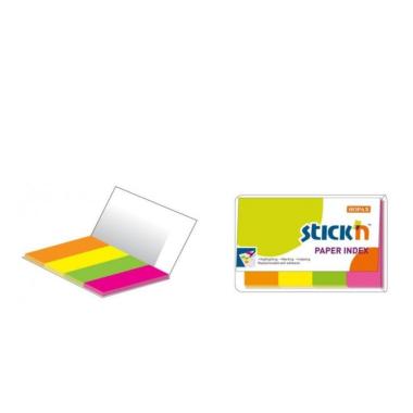 Segnapagina in carta 50x20 mm  colori neon siam