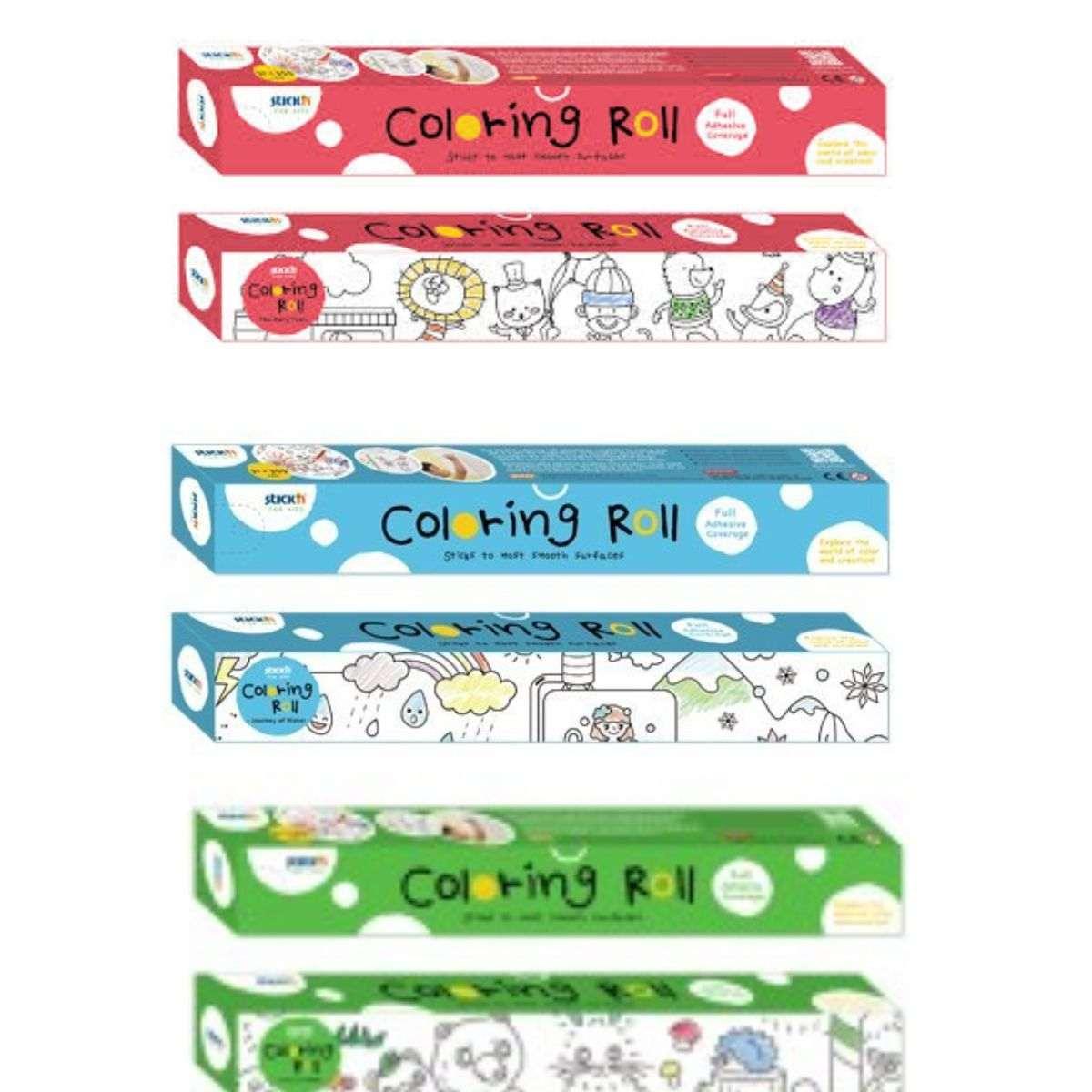 Rotolo carta  adesiva  cm 31x3,55  coloring rolls