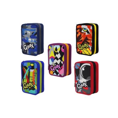 Astuccio corredo 3 zip comix flash 2020