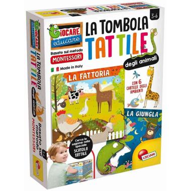 Montessori plus tombola tattile degli animali lisciani