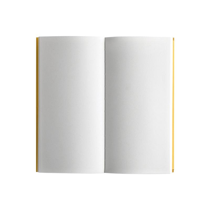 Taccuino italian types light giallo pagine bianche